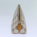 LOUIS VUITTON Damier Azur Pochette Cosmetic PM Pouch N60024 LV Auth 70722-3