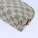 LOUIS VUITTON Damier Azur Pochette Cosmetic PM Pouch N60024 LV Auth 70722-7
