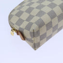 LOUIS VUITTON Damier Azur Pochette Cosmetic PM Pouch N60024 LV Auth 70722-14