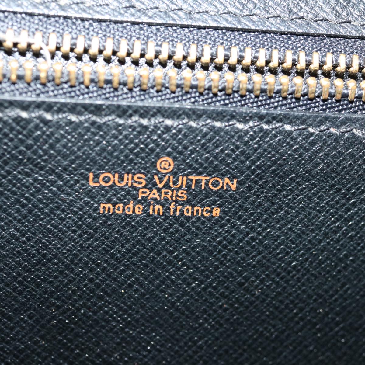 LOUIS VUITTON Epi Art Deco Clutch Bag Blue M52635 LV Auth 70740