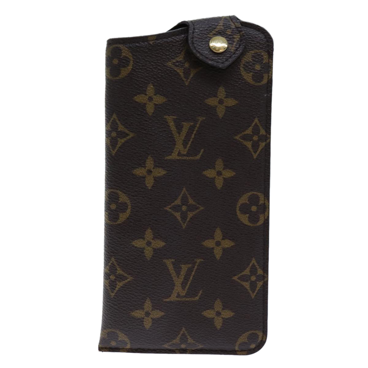 LOUIS VUITTON Monogram Etui Lunette MM Glasses Case M66544 LV Auth 70743