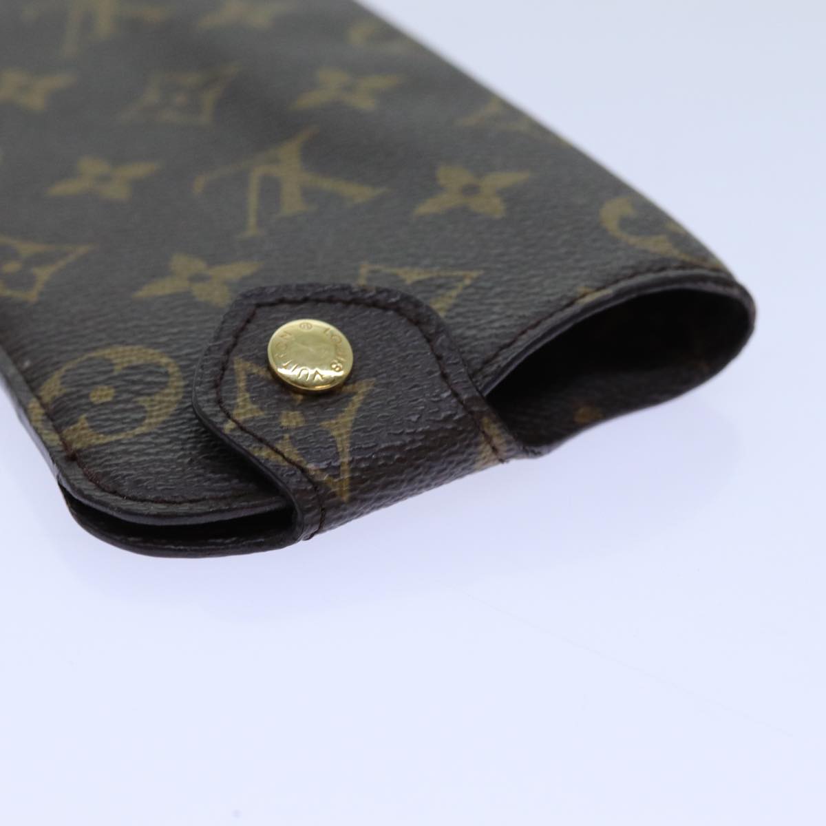 LOUIS VUITTON Monogram Etui Lunette MM Glasses Case M66544 LV Auth 70743