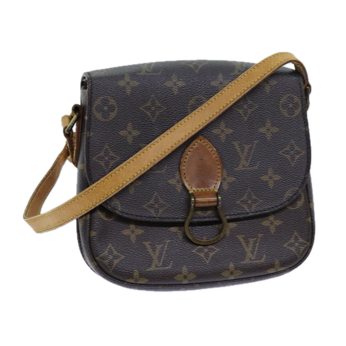 LOUIS VUITTON Monogram Saint Cloud MM Shoulder Bag M51243 LV Auth 70747