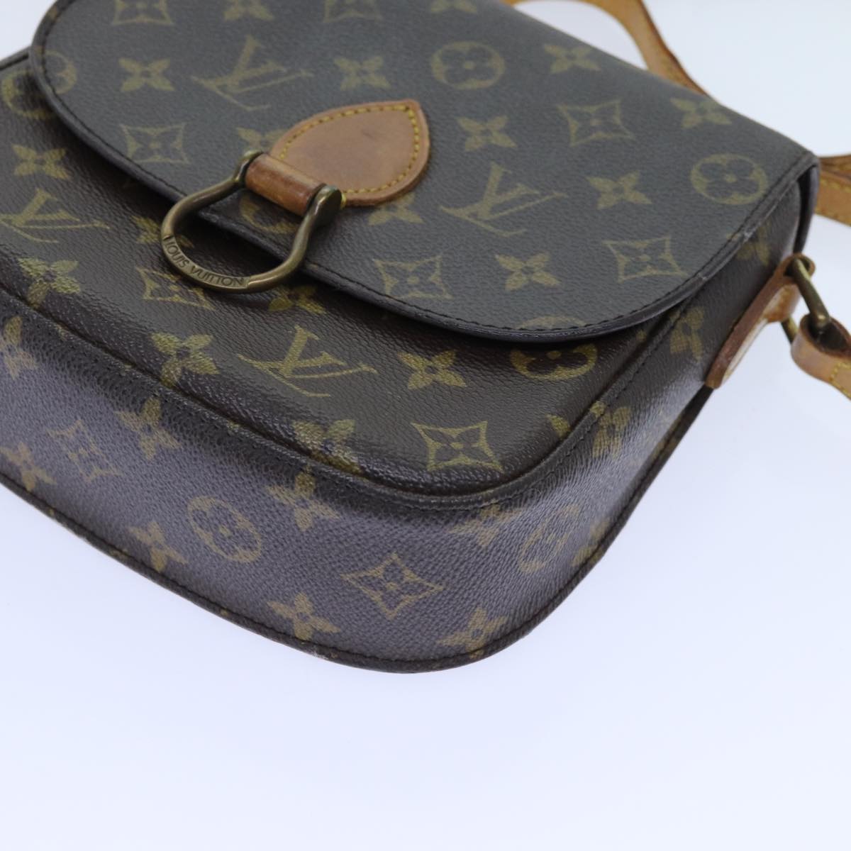 LOUIS VUITTON Monogram Saint Cloud MM Shoulder Bag M51243 LV Auth 70747