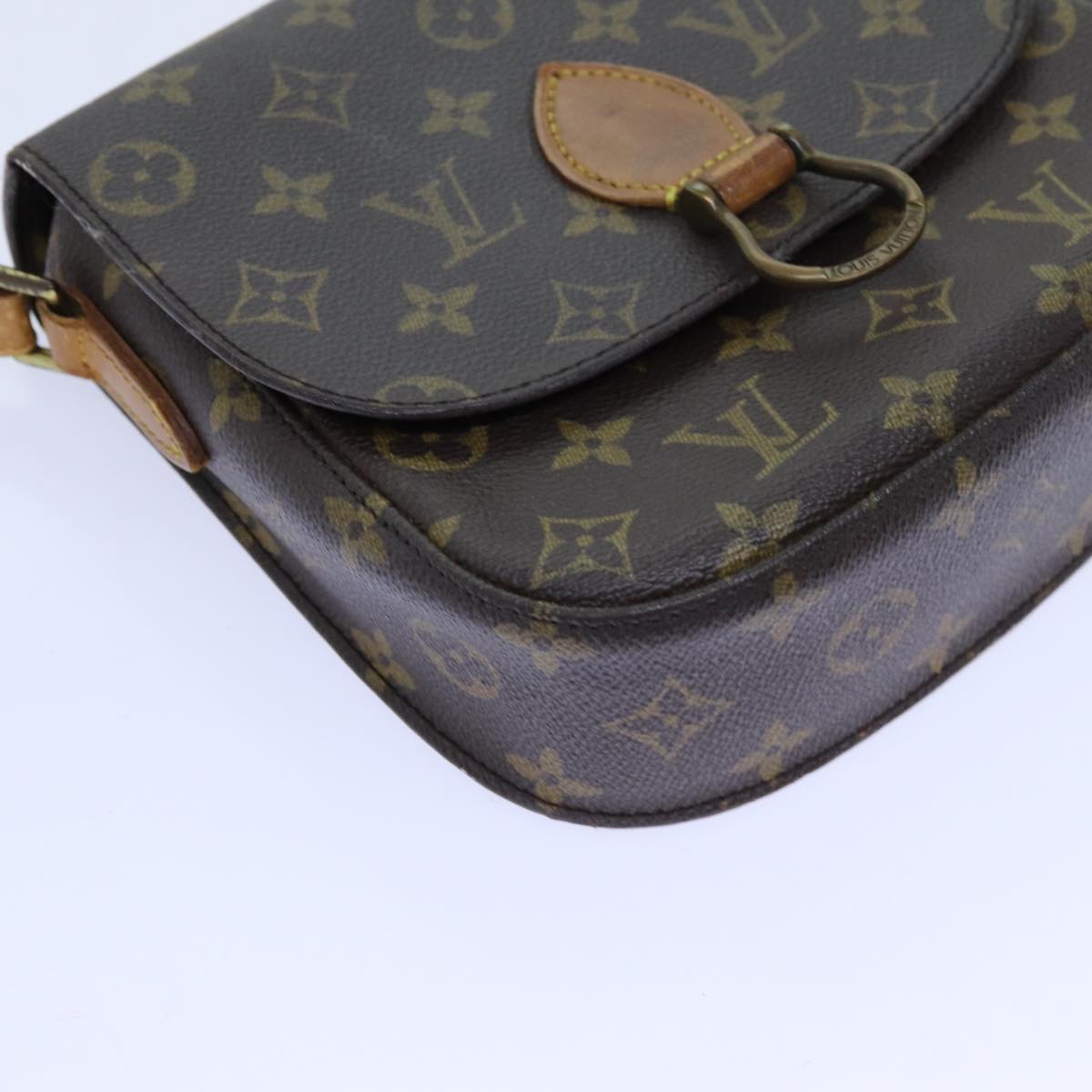 LOUIS VUITTON Monogram Saint Cloud MM Shoulder Bag M51243 LV Auth 70747