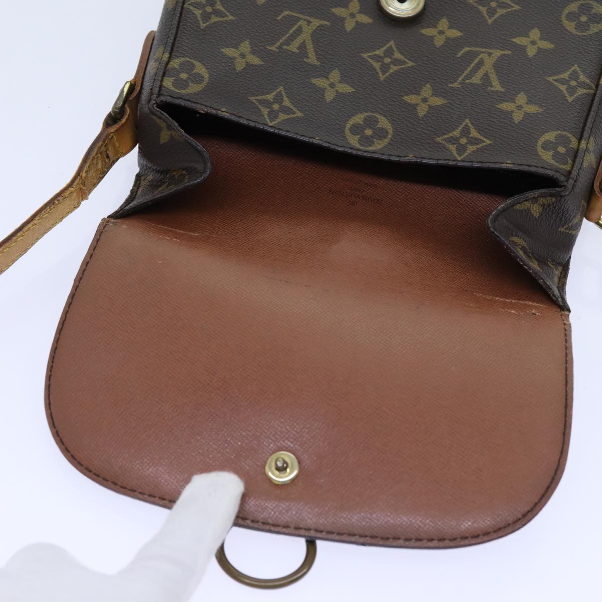 LOUIS VUITTON Monogram Saint Cloud MM Shoulder Bag M51243 LV Auth 70747