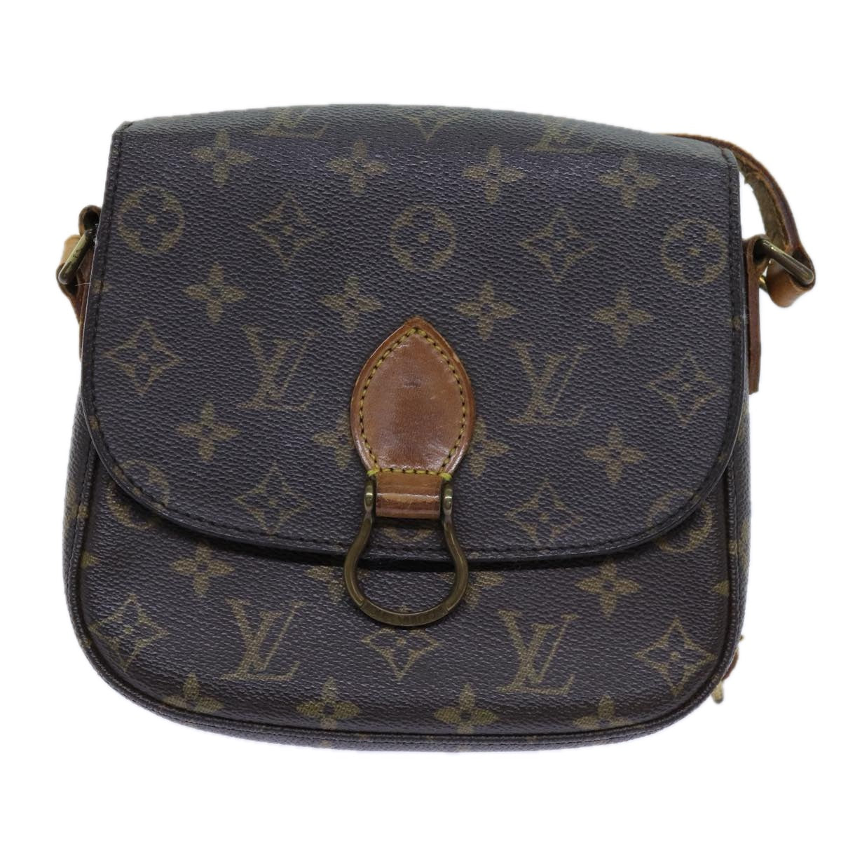 LOUIS VUITTON Monogram Saint Cloud MM Shoulder Bag M51243 LV Auth 70747