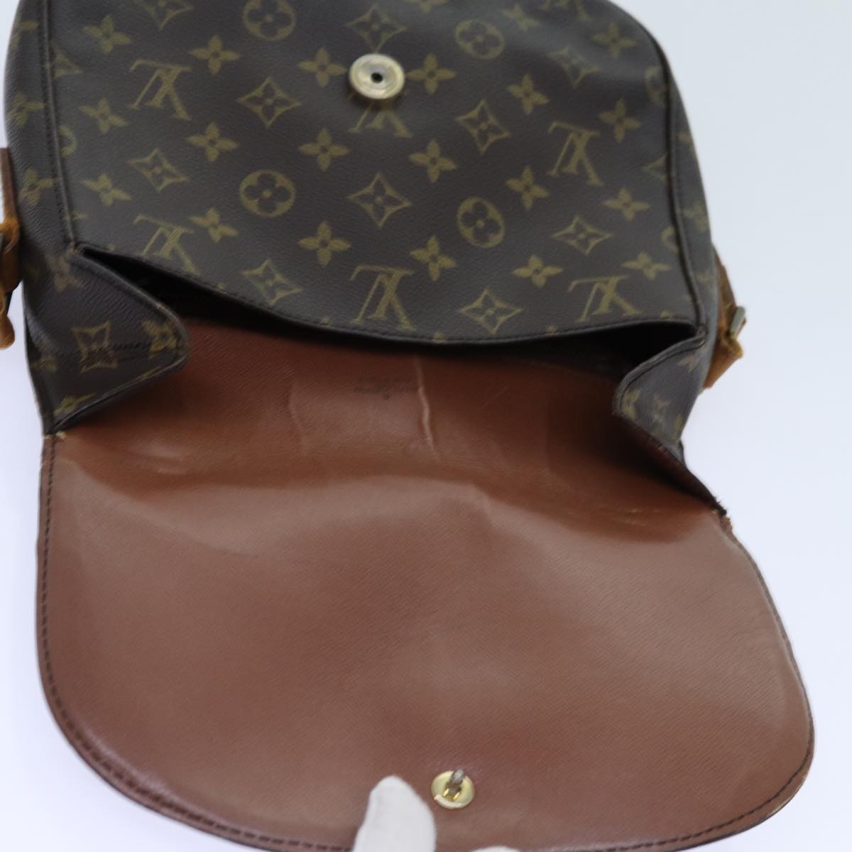 LOUIS VUITTON Monogram Saint Cloud GM Shoulder Bag M51242 LV Auth 70749