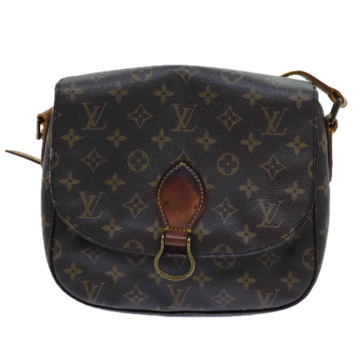 LOUIS VUITTON Monogram Saint Cloud GM Shoulder Bag M51242 LV Auth 70749