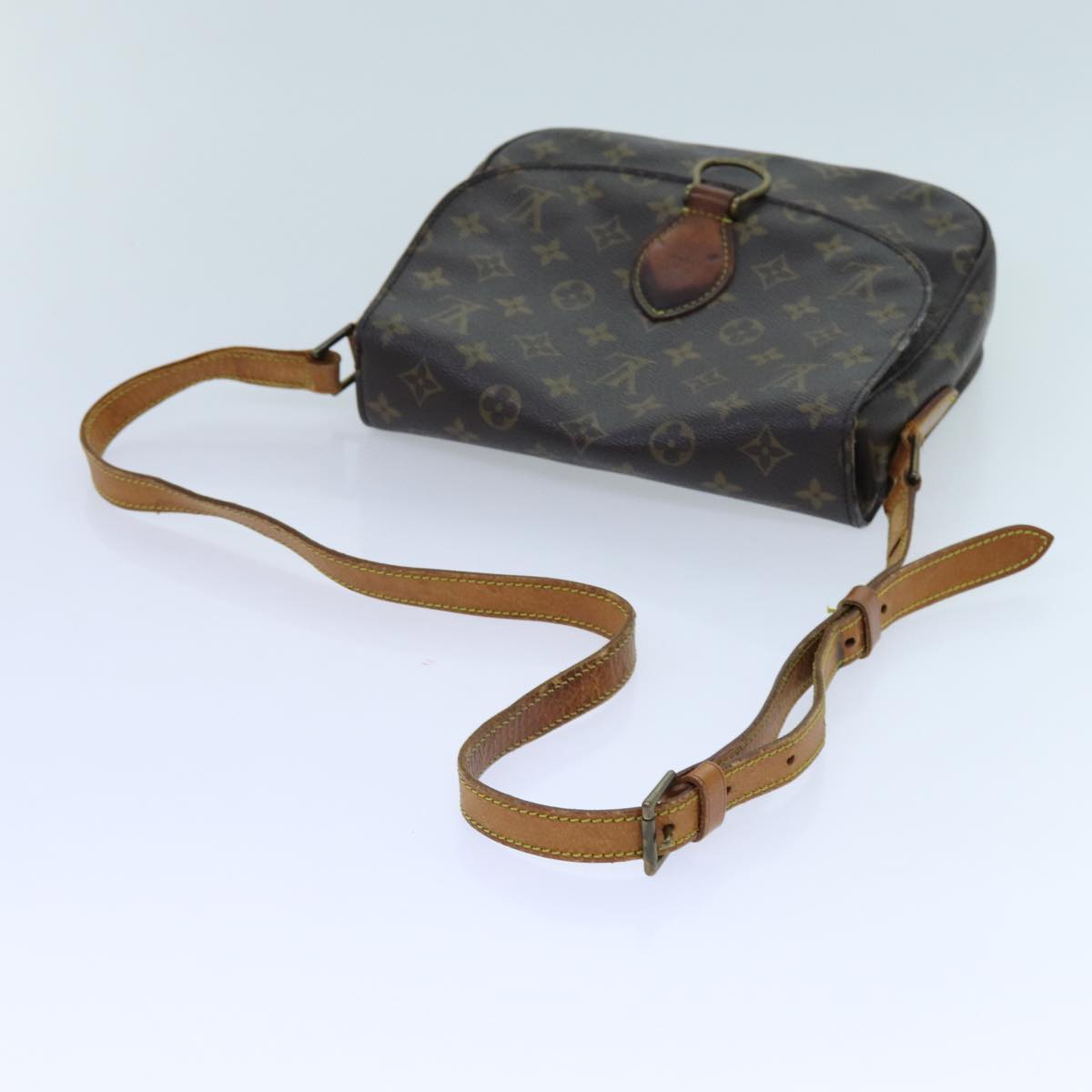 LOUIS VUITTON Monogram Saint Cloud GM Shoulder Bag M51242 LV Auth 70749