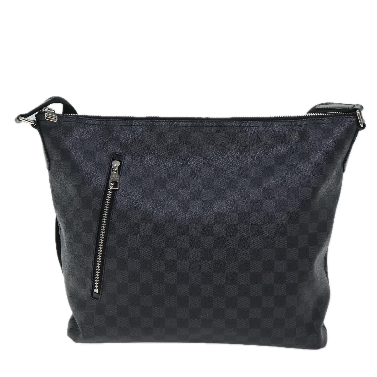 LOUIS VUITTON Damier Graphite Mick GM Shoulder Bag N41105 LV Auth 70754