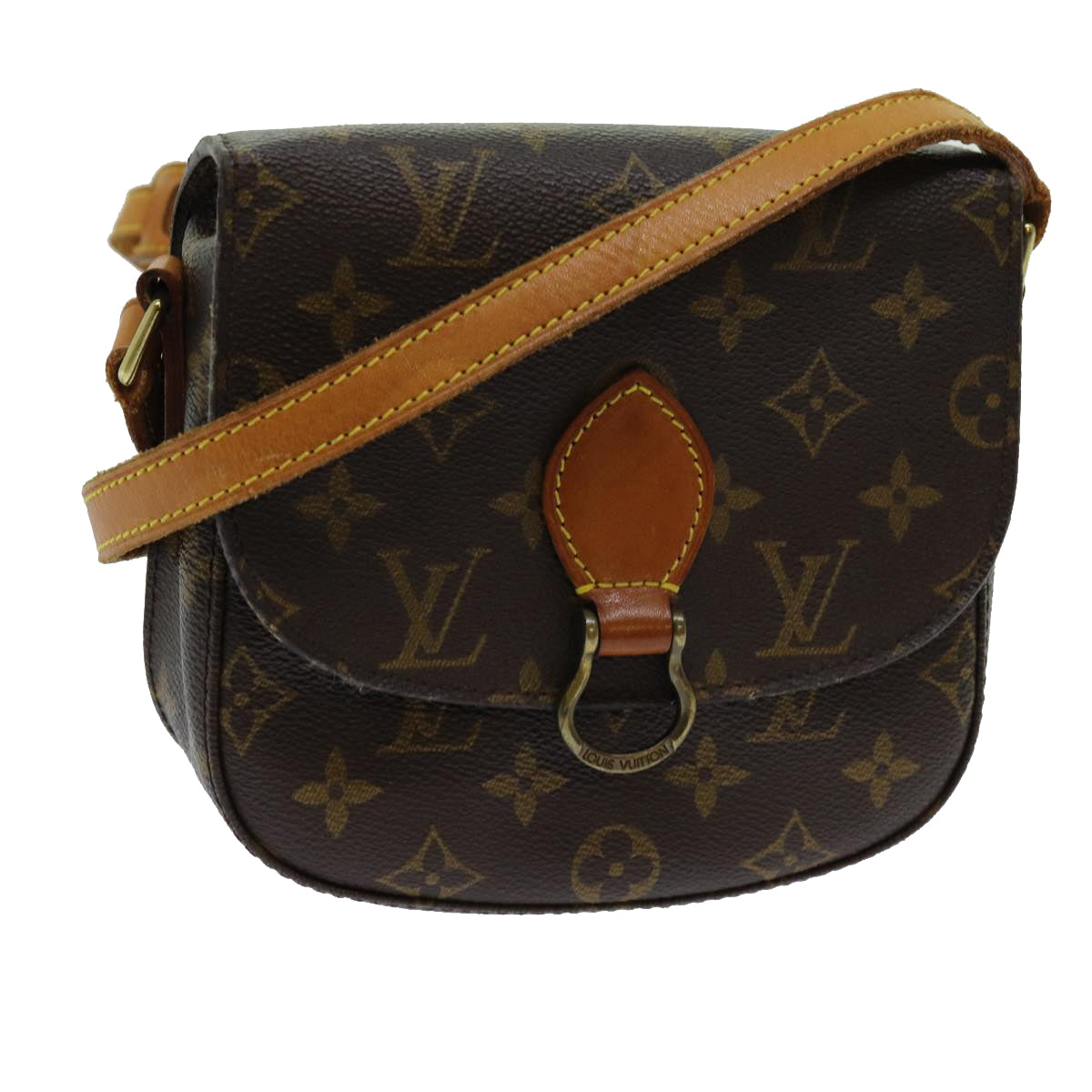 LOUIS VUITTON Monogram Saint Cloud PM Shoulder Bag M51244 LV Auth 70755