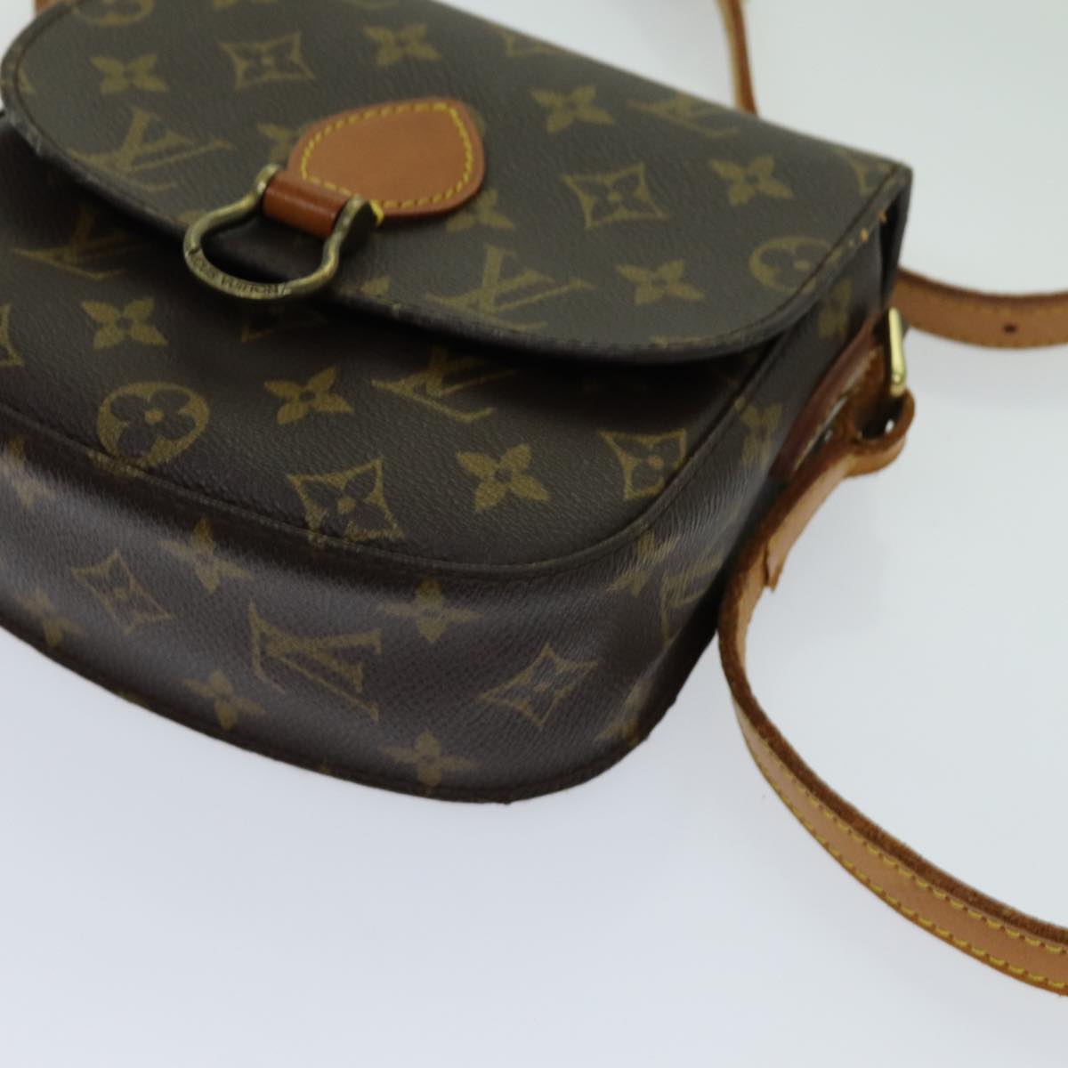 LOUIS VUITTON Monogram Saint Cloud PM Shoulder Bag M51244 LV Auth 70755