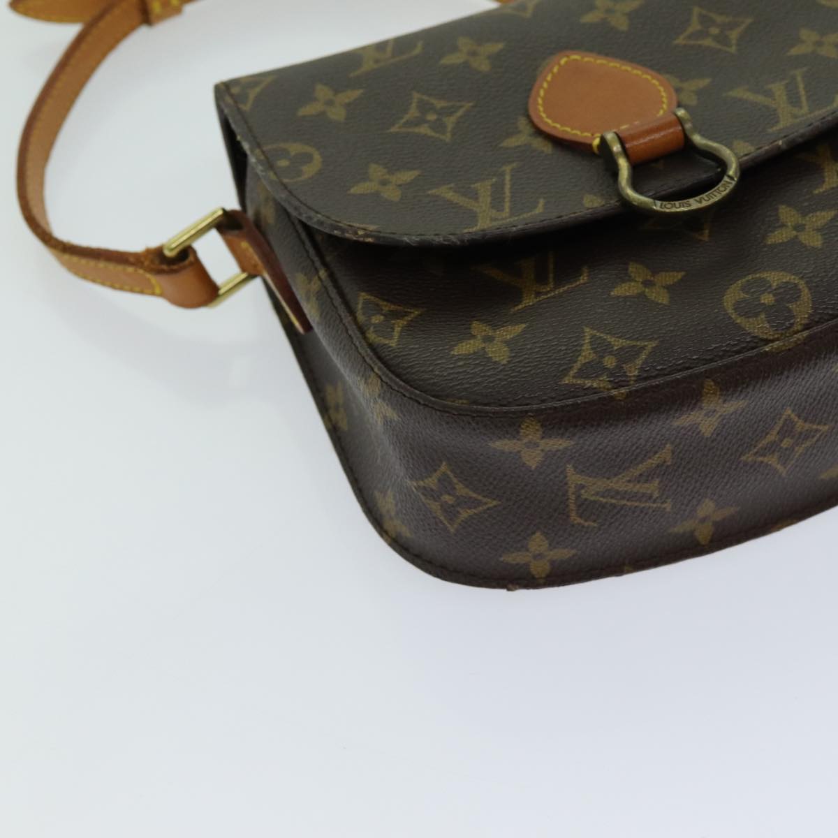 LOUIS VUITTON Monogram Saint Cloud PM Shoulder Bag M51244 LV Auth 70755