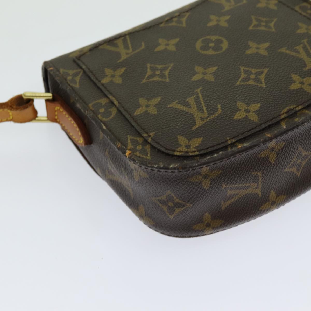 LOUIS VUITTON Monogram Saint Cloud PM Shoulder Bag M51244 LV Auth 70755