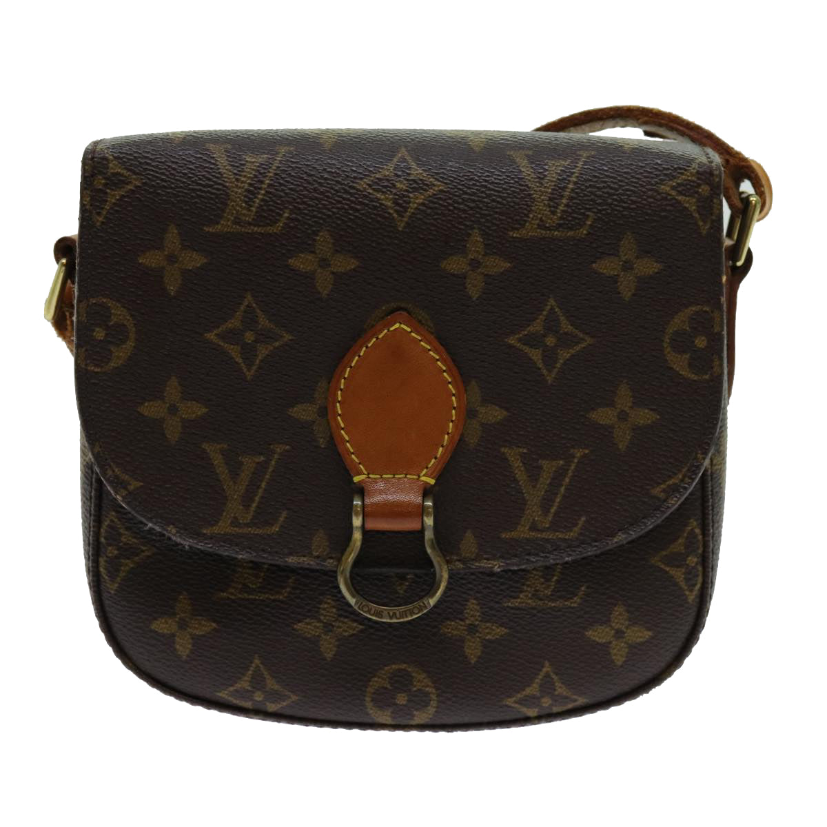 LOUIS VUITTON Monogram Saint Cloud PM Shoulder Bag M51244 LV Auth 70755