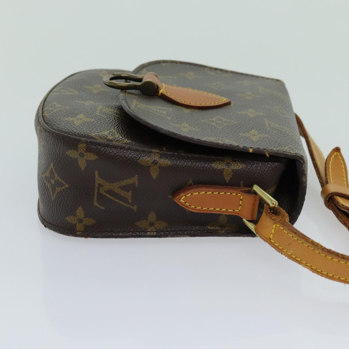 LOUIS VUITTON Monogram Saint Cloud PM Shoulder Bag M51244 LV Auth 70755