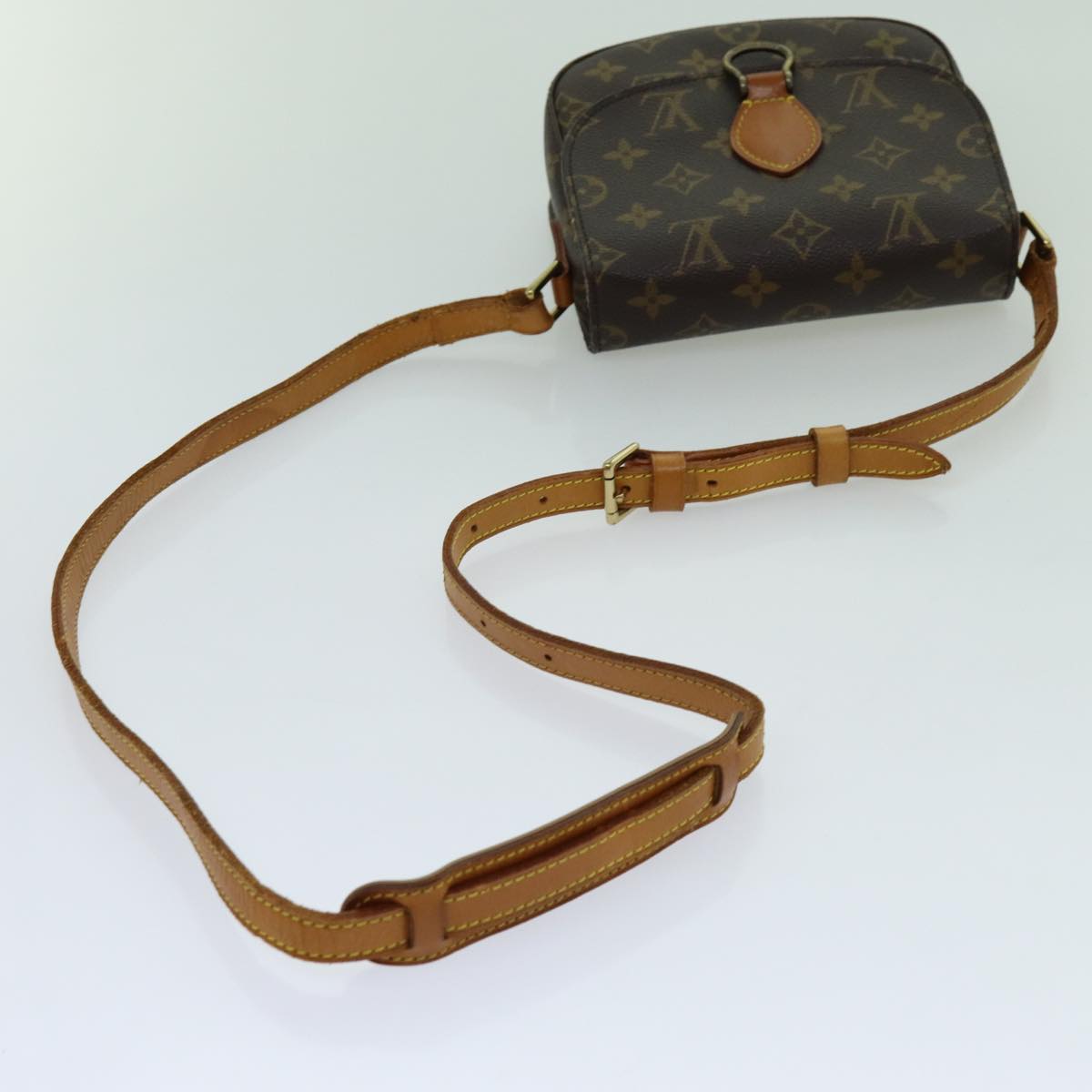 LOUIS VUITTON Monogram Saint Cloud PM Shoulder Bag M51244 LV Auth 70755