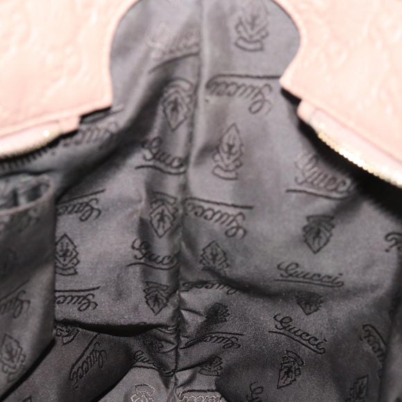 GUCCI GG Canvas Guccissima Shoulder Bag Pink 211137 Auth 70763