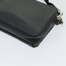 Christian Dior Shoulder Bag Leather Gray Auth 70772A-15