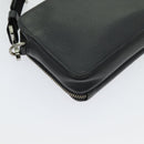 Christian Dior Shoulder Bag Leather Gray Auth 70772A-16