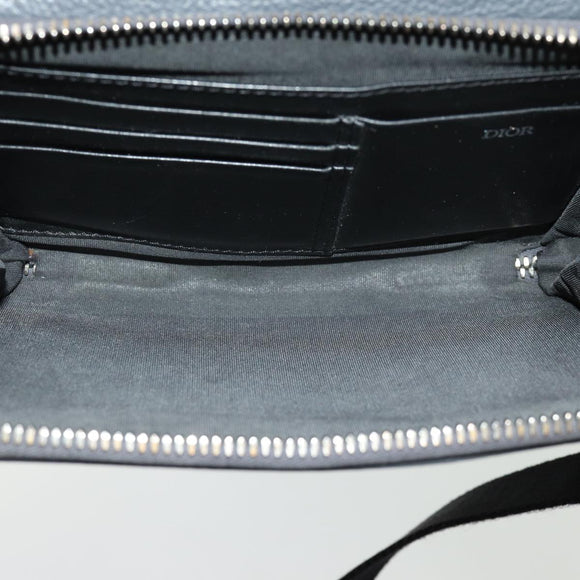 Christian Dior Shoulder Bag Leather Gray Auth 70772M