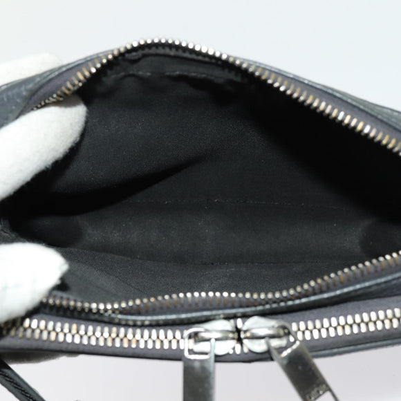 Christian Dior Shoulder Bag Leather Gray Auth 70772M