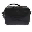 Christian Dior Shoulder Bag Leather Gray Auth 70772A-13