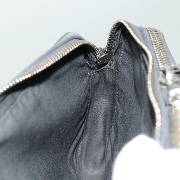 Christian Dior Shoulder Bag Leather Gray Auth 70772M