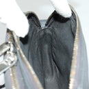 Christian Dior Shoulder Bag Leather Gray Auth 70772A-21