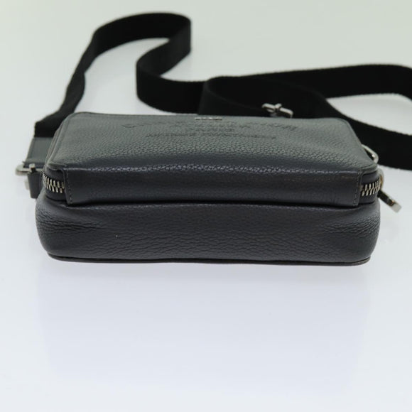 Christian Dior Shoulder Bag Leather Gray Auth 70772M