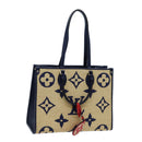 LOUIS VUITTON Monogram Raffia On The Go MM Bag 2way Beige M57723 LV Auth 70773S-1