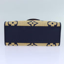 LOUIS VUITTON Monogram Raffia On The Go MM Bag 2way Beige M57723 LV Auth 70773S-5