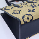 LOUIS VUITTON Monogram Raffia On The Go MM Bag 2way Beige M57723 LV Auth 70773S-15