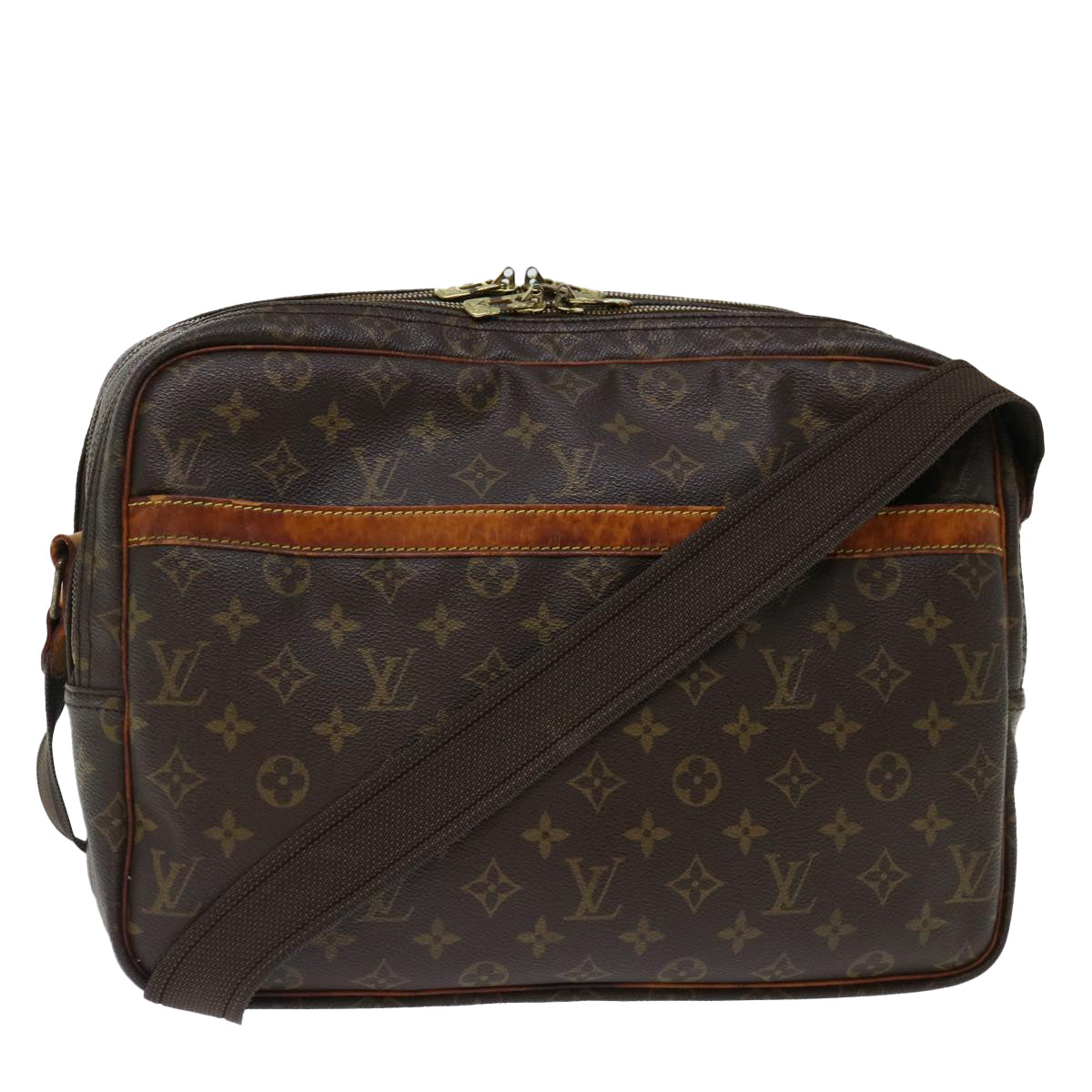 LOUIS VUITTON Monogram Reporter GM Shoulder Bag M45252 LV Auth 70787