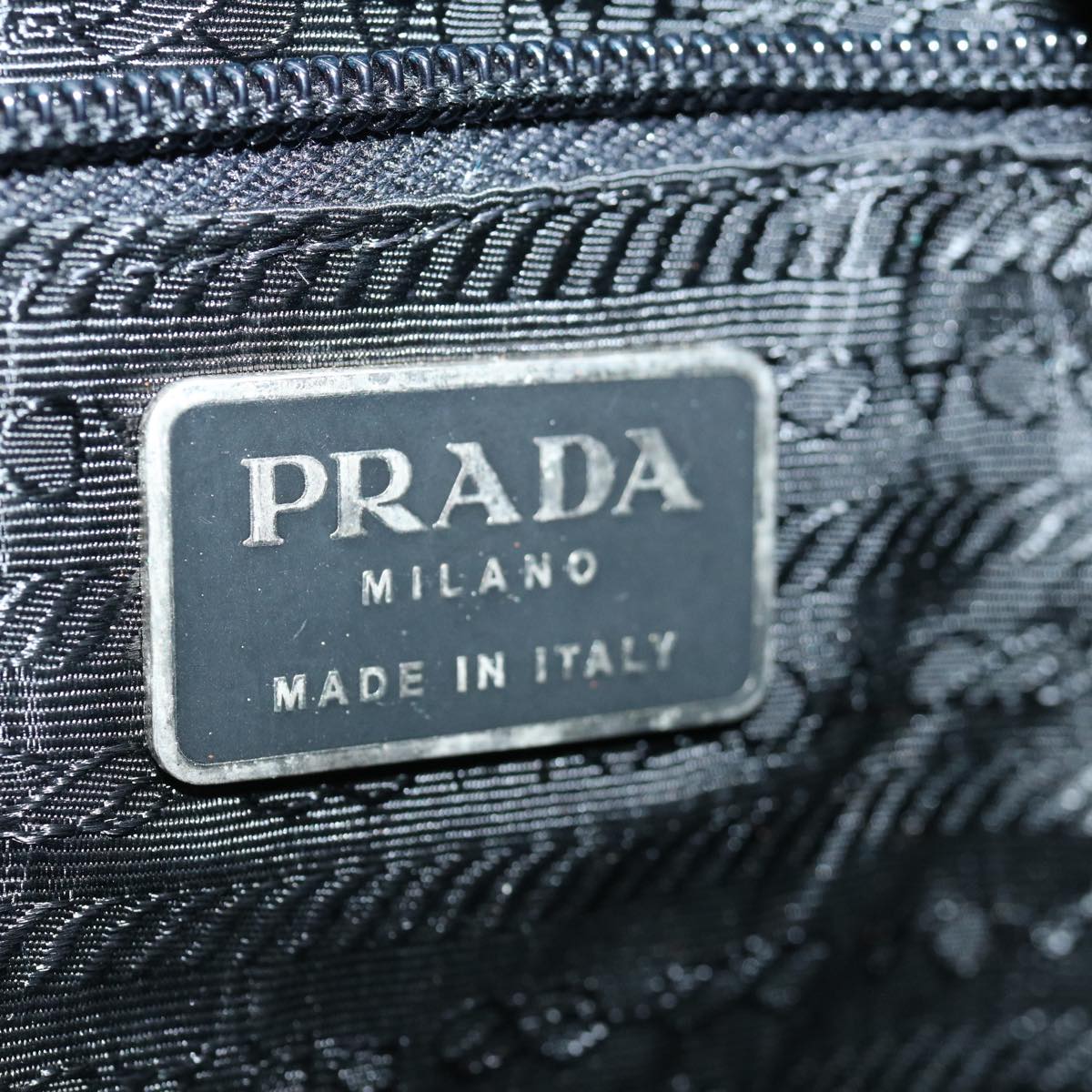 PRADA Shoulder Bag Nylon Black Auth 70790