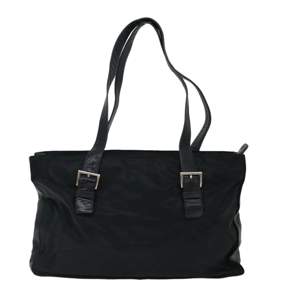 PRADA Shoulder Bag Nylon Black Auth 70790