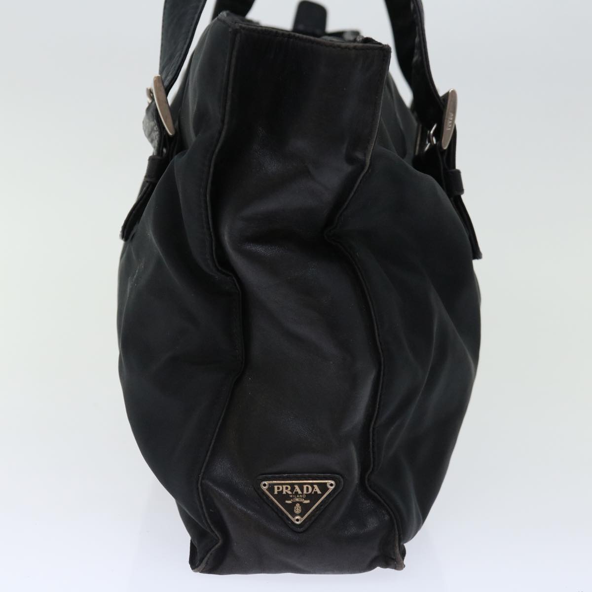 PRADA Shoulder Bag Nylon Black Auth 70790