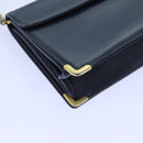 Christian Dior Shoulder Bag Leather Black Auth 70793-17