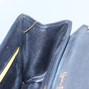 Christian Dior Shoulder Bag Leather Black Auth 70793-19