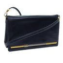 Christian Dior Shoulder Bag Leather Black Auth 70793-1