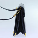 Christian Dior Shoulder Bag Leather Black Auth 70793-3