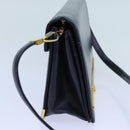 Christian Dior Shoulder Bag Leather Black Auth 70793-5