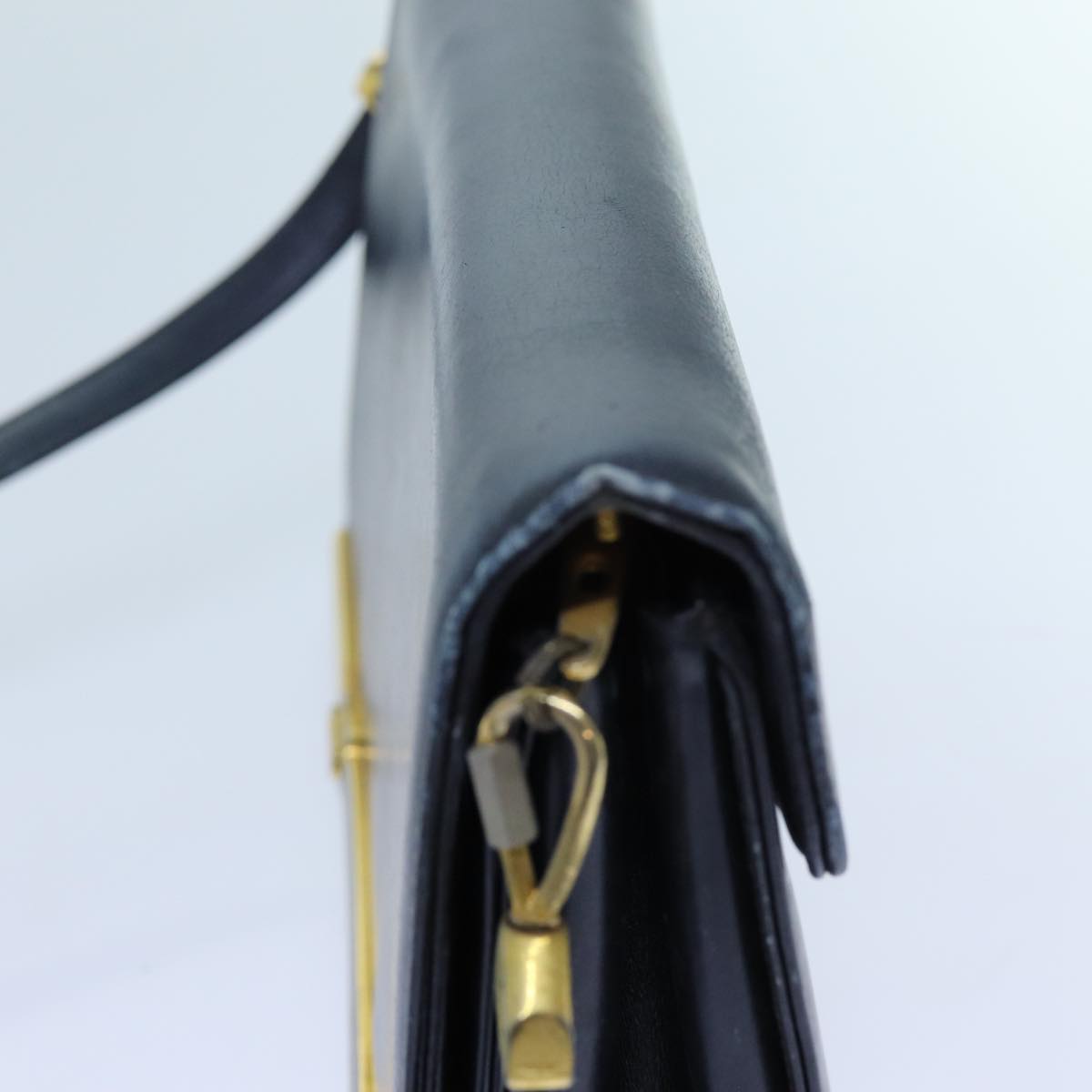 Christian Dior Shoulder Bag Leather Black Auth 70793