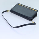 Christian Dior Shoulder Bag Leather Black Auth 70793-7