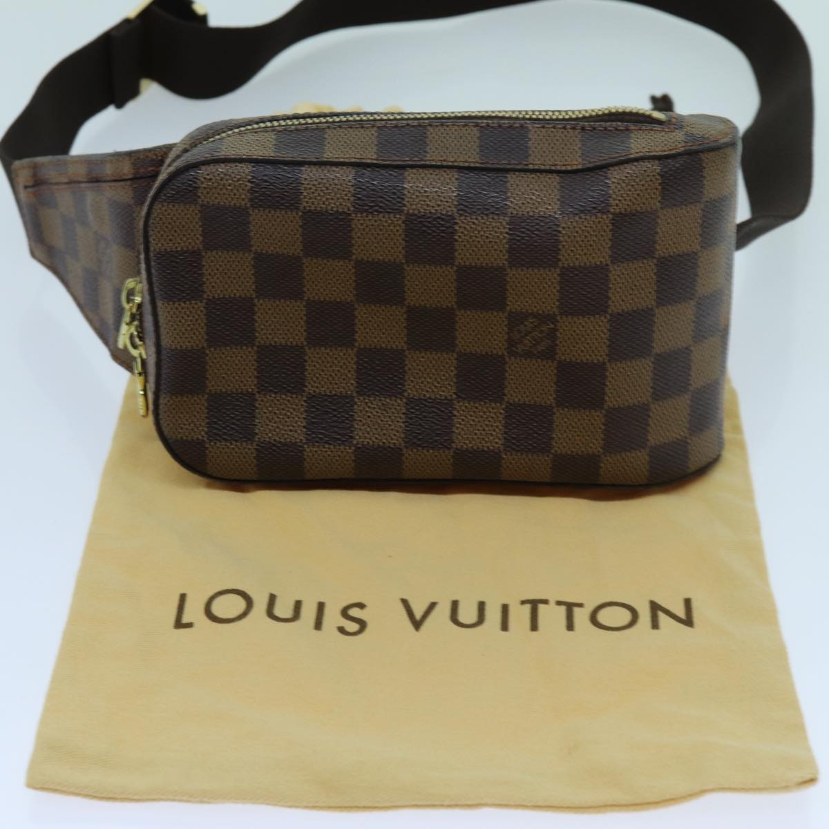 LOUIS VUITTON Damier Ebene Geronimos Shoulder Bag N51994 LV Auth 70799