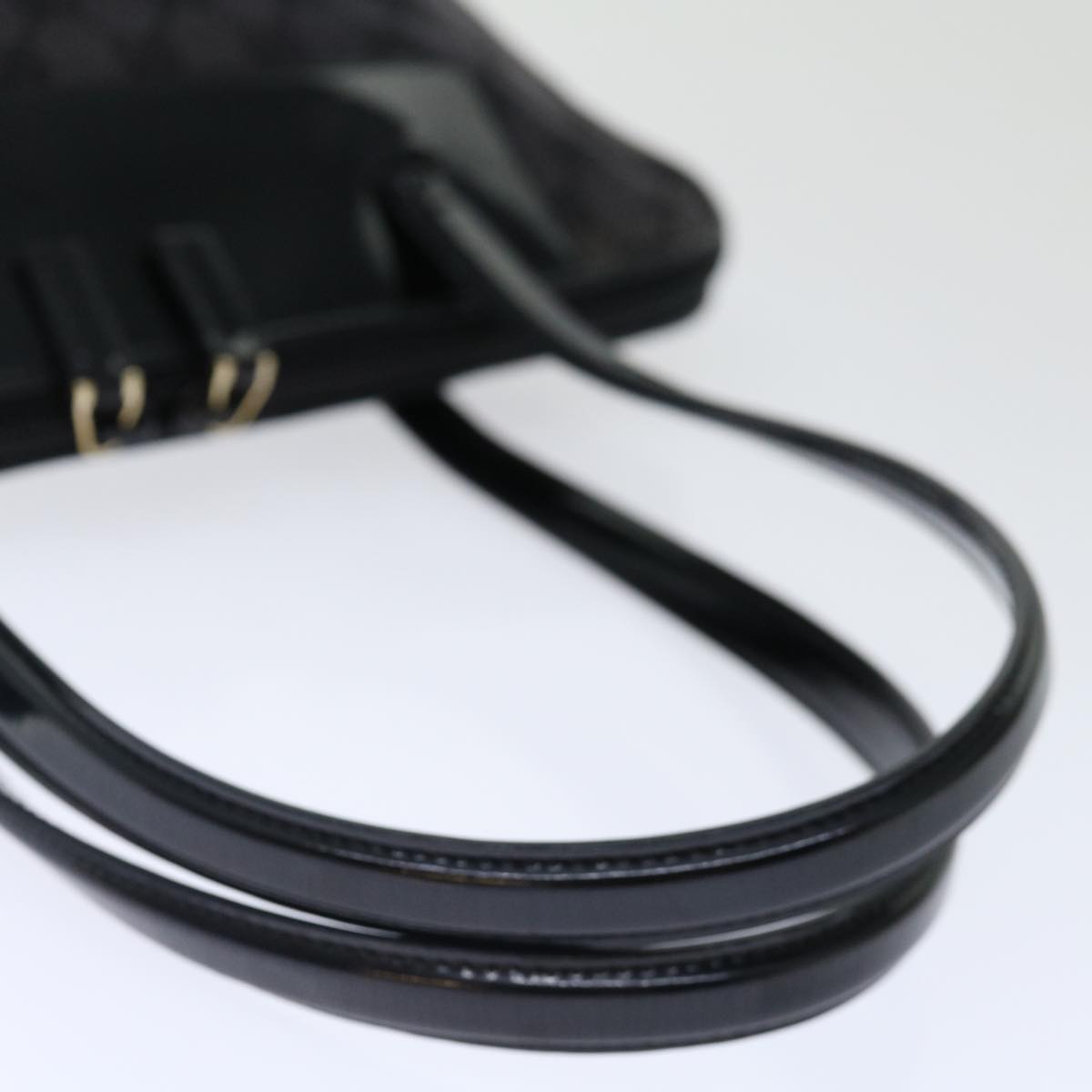 GUCCI GG Canvas Shoulder Bag Black 002 1122 3444 Auth 70809