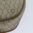 Christian Dior Honeycomb Canvas Shoulder Bag PVC Leather Beige Auth 70811-14