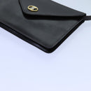 CELINE Shoulder Bag Leather Dark Brown Auth 70813-15