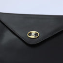 CELINE Shoulder Bag Leather Dark Brown Auth 70813-19